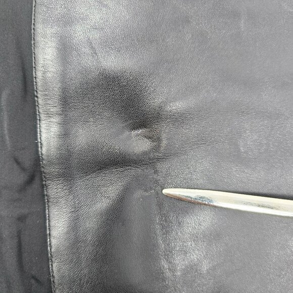 Black Leather Over The Knee Boots 5" Heel Ultra High 8.5 M Nine West Sexy - Picture 15 of 15